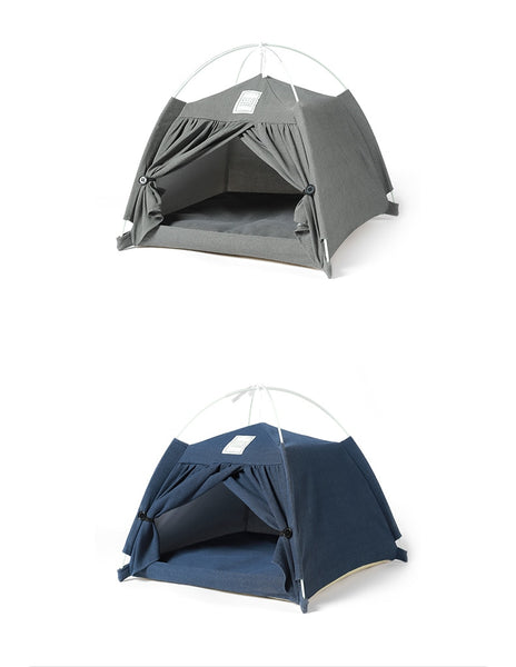 Portable Folding Pet Tent For Cats And Small Dogs Indoor Or Outdoor Cozy Cave