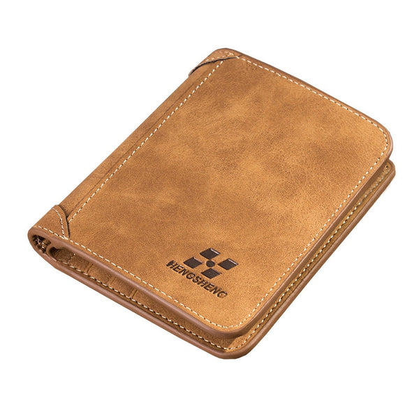 Men's Leather Wallet Credit Card/ID Holders Business Foldable Wallet