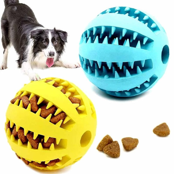 Rubber Dog Chew Toy Tooth Cleaning Extra-tough Ball