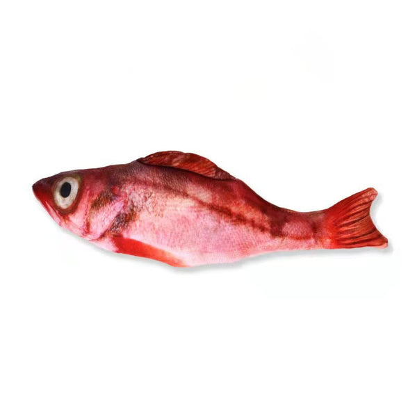 Cat Toy Training Entertainment Fish Plush Stuffed Pillow 20CM Simulation Fish Cat Toy Fish Interactive Pet Chew Toys