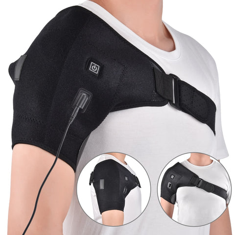Heat Therapy Shoulder Brace Adjustable Shoulder Health Care Heating Belt Unisex Heating Pad for Frozen Shoulder Bursitis Strain