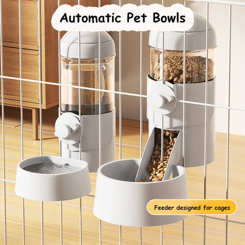 Pet Food Bowl Can Hang Stationary Dog for Cat Cage Feeder Bowls Dogs Hanging Bowls Puppy Rabbit Kitten Birds Feeder Dispenser