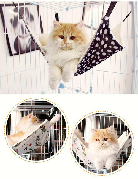 Cat Hammock Hanging Nest Cat Cage Supplies Polyester Material Plus Cotton Imitation Cashmere Washable