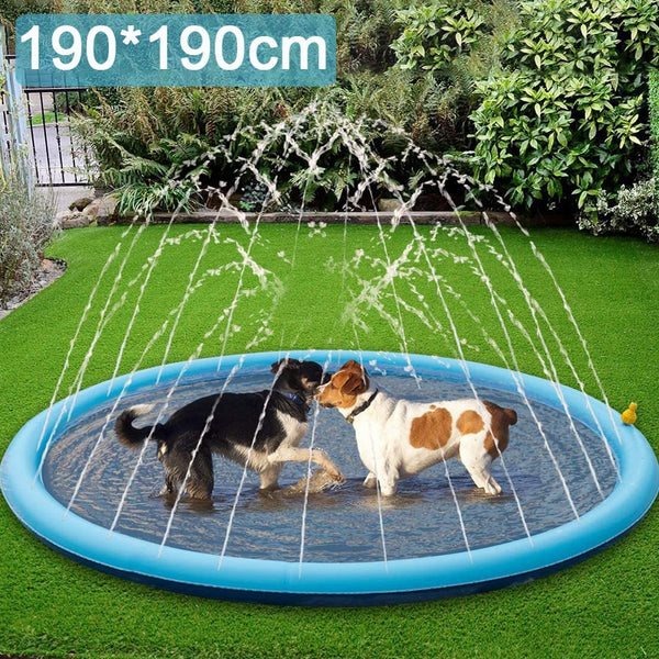 Inflatable Dog Sprinkler Pad Pet Swimming Pool