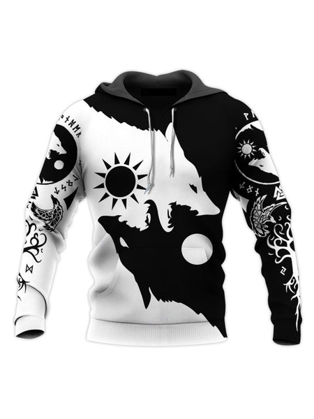 3D Printed Men's Animal Hoodies Unisex Pullover