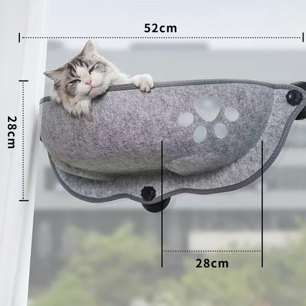 Cat Window Hammock With Cushion Hanging Sleeping Bed With Strong Suction Cups