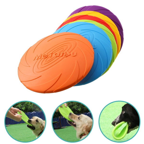 Flying Disk Dog Toy Silicone Material Environmentally Friendly Anti-Chew Pet Toy