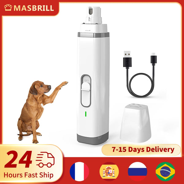 Electric Nail Grooming Trimmer for Dogs Rechargeable USB Charging