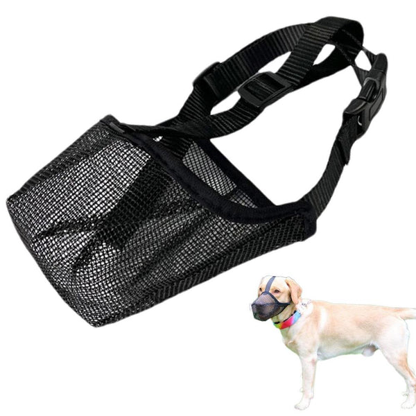 Adjustable Dog Muzzles Anti Bark Or Bite Mesh Muzzle