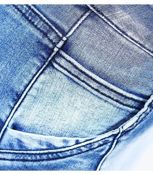 Women's 5 Pockets Stretch Bleached jeans Skinny Denim Pants For Women