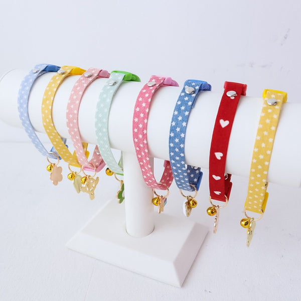 1 Pcs Adjustable Kitten Cartoon Collar Cat Bells