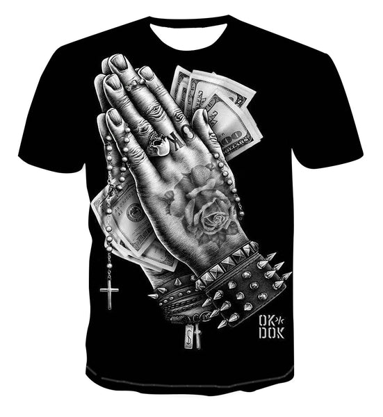 Men's 3D Graphic T-Shirts For Men or Women Street Clothes