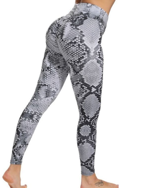 Zebra Leopard Snake Printed Leggings Fashion High Waist Pants Push Up Fitness Tights Women Gym Yoga Running Trousers