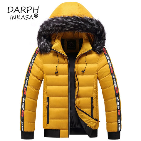 Winter Warm Hooded Jacket or Coat for Men with thick Fur Collar