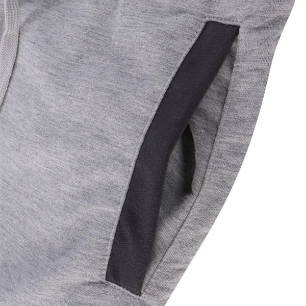 Men's Sweatpants Casual Gym Double Rope Cropped Workout Pants