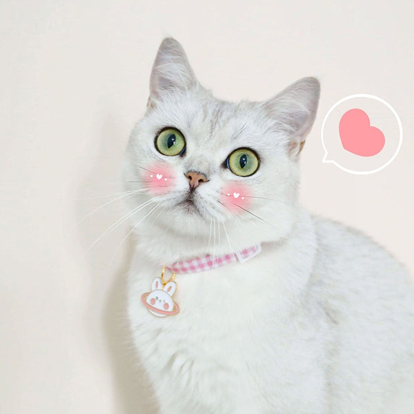 1 Pcs Adjustable Kitten Cartoon Collar Cat Bells