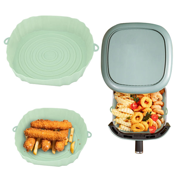 Air Fryer Silicone Basket Mat Mold Liner Shaped For Air-fryers Silicone Tray