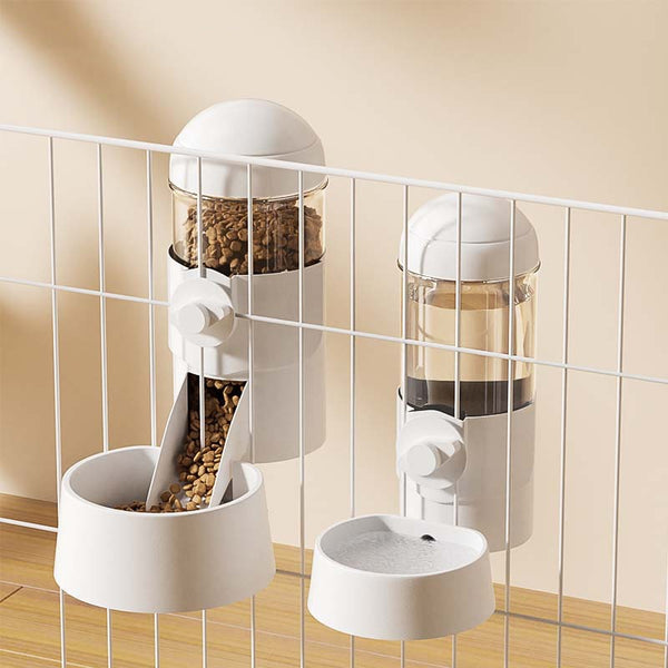 Pet Food Bowl Can Hang Stationary Dog for Cat Cage Feeder Bowls Dogs Hanging Bowls Puppy Rabbit Kitten Birds Feeder Dispenser