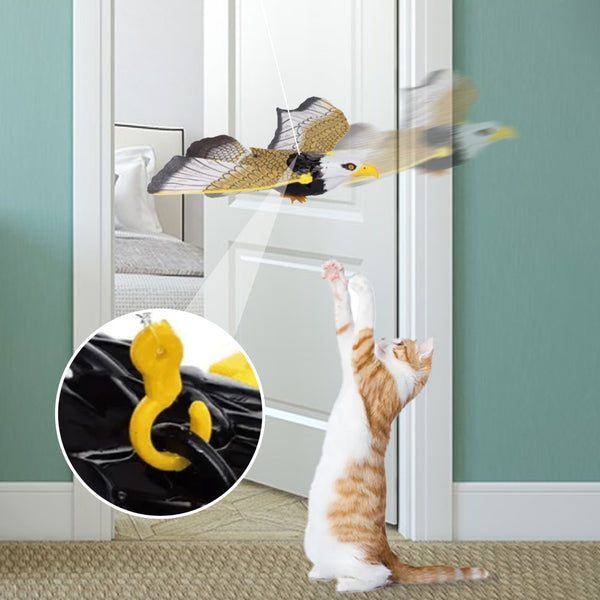 Electric Hanging Flying Eagle Interactive Simulation Cat Toy