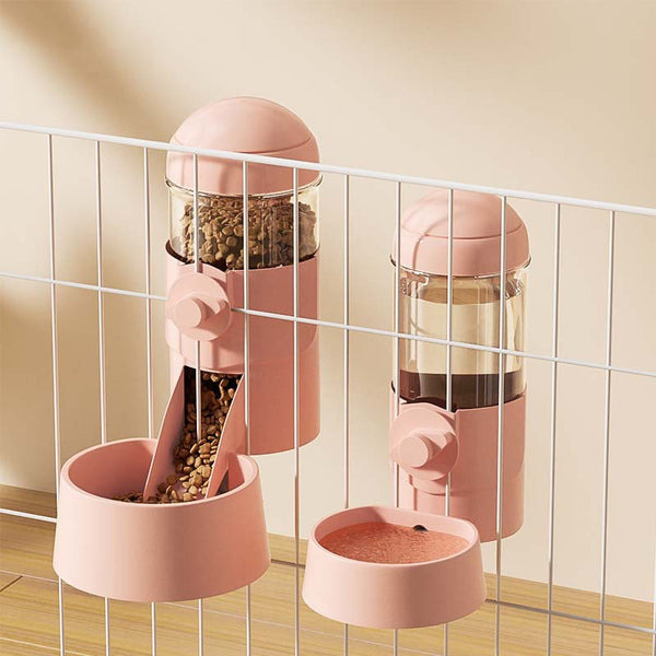 Pet Food Bowl Can Hang Stationary Dog for Cat Cage Feeder Bowls Dogs Hanging Bowls Puppy Rabbit Kitten Birds Feeder Dispenser