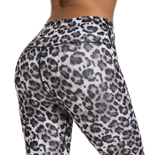 Zebra Leopard Snake Printed Leggings Fashion High Waist Pants Push Up Fitness Tights Women Gym Yoga Running Trousers