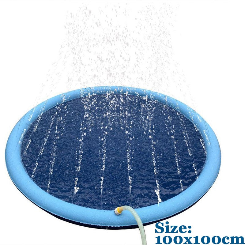 Inflatable Dog Sprinkler Pad Pet Swimming Pool