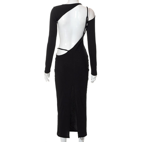 Long Sleeve Backless Party Dress for Women Elegant Fashion Outfit