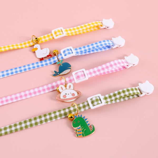 1 Pcs Adjustable Kitten Cartoon Collar Cat Bells