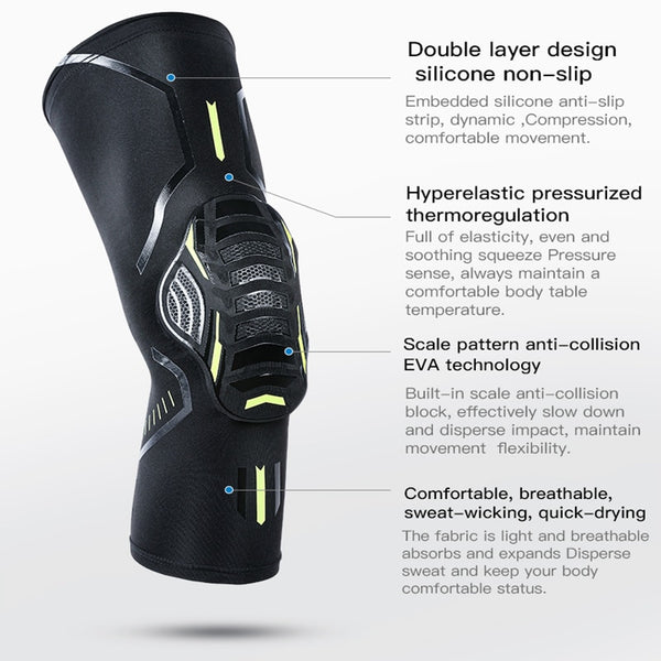 1Pc Knee Brace Compression Support Shockproof Knee Pads for Running Arthritis Joint Pain Relief For Men Or Women