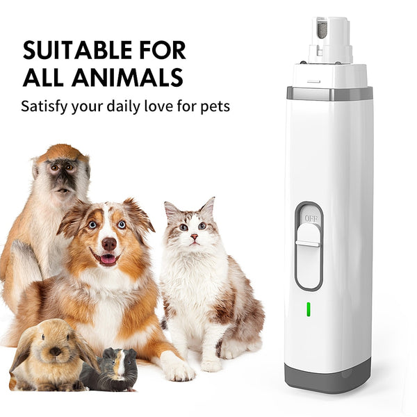 Electric Nail Grooming Trimmer for Dogs Rechargeable USB Charging