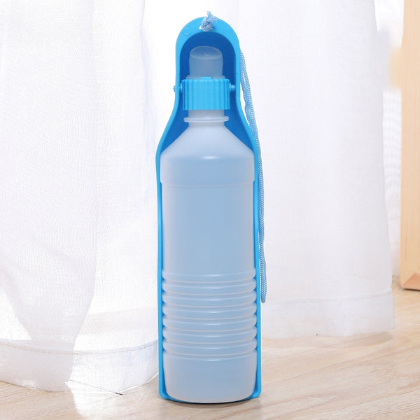Portable Cat Water Bottle 500ml Foldable Plastic Drinker For Pets Travel Drinking Bowl