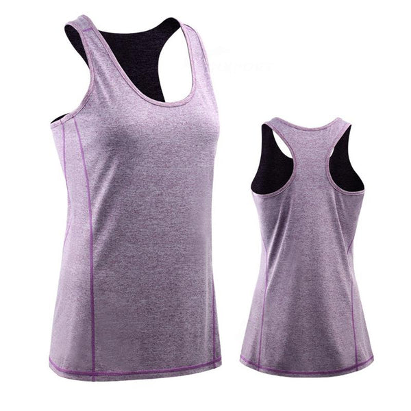 Female Sport Tops Sleeveless Yoga Shirt Exercise Workout T-Shirts Women Running Singlets Sexy Gym Clothing Jogging Tights Blouse