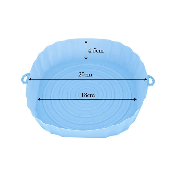 Air Fryer Silicone Basket Mat Mold Liner Shaped For Air-fryers Silicone Tray