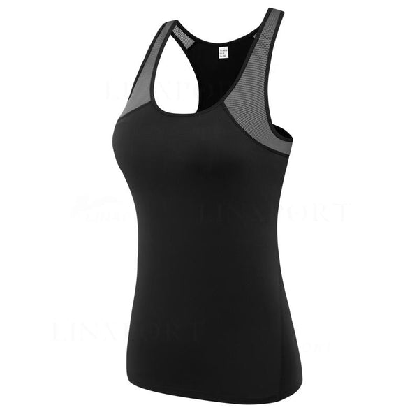 Female Sport Tops Sleeveless Yoga Shirt Exercise Workout T-Shirts Women Running Singlets Sexy Gym Clothing Jogging Tights Blouse