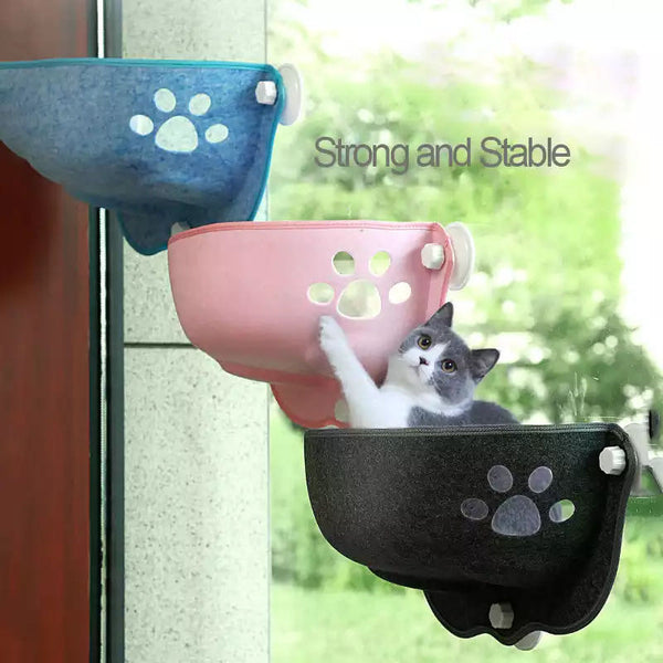 Cat Window Hammock With Cushion Hanging Sleeping Bed With Strong Suction Cups