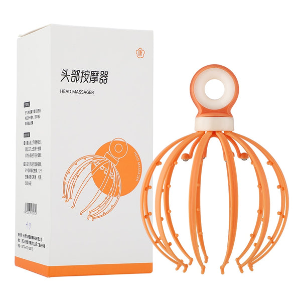 18 Claw Manual Head Massager Stress Relief Therapeutic Head Scratcher Relief Hair Stimulation  head Massager Health Care