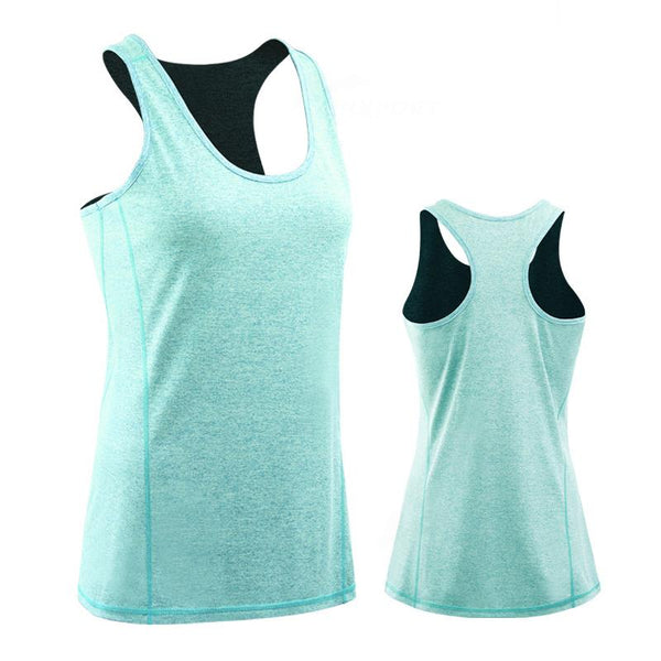 Female Sport Tops Sleeveless Yoga Shirt Exercise Workout T-Shirts Women Running Singlets Sexy Gym Clothing Jogging Tights Blouse