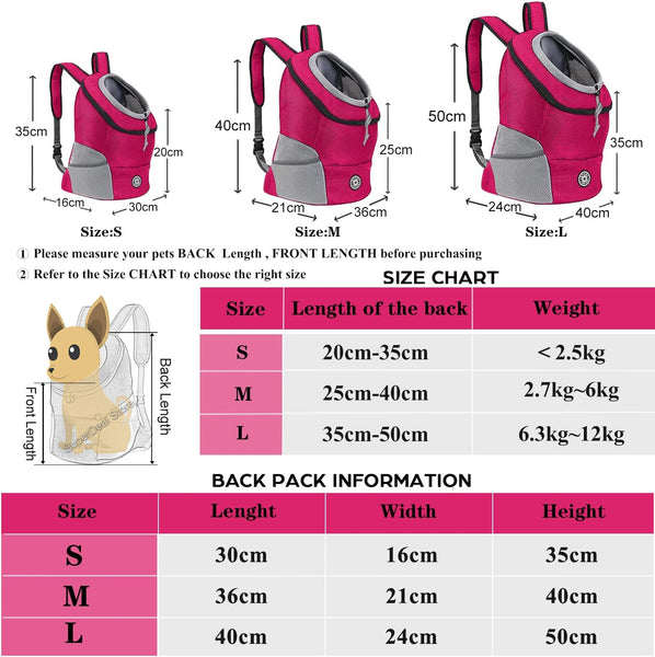 Dog Carrier Bag Outdoor Pet Carrier for dogs Nylon Double Shoulder Portable Travel Backpack Mesh Backpack Head Cat Carrier Bag