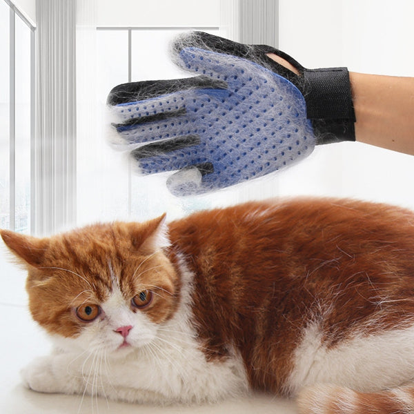 EW Silicone Pet Gloves Cat Dog Hair Remover Cat Supplies Comb Hair Removal Brush True Rubber Hair Sticking Device