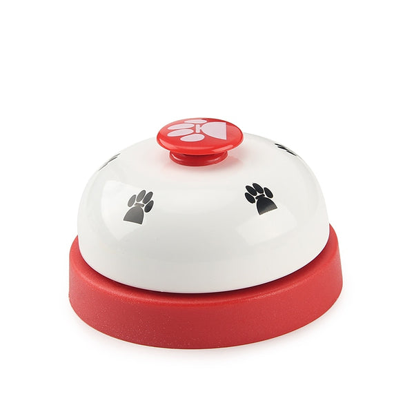 Pet Toy Bell Dog Cat Training Interactive Sounding Toy Called Dinner Small Bell Footprint Ring Trainer Feeding Reminder