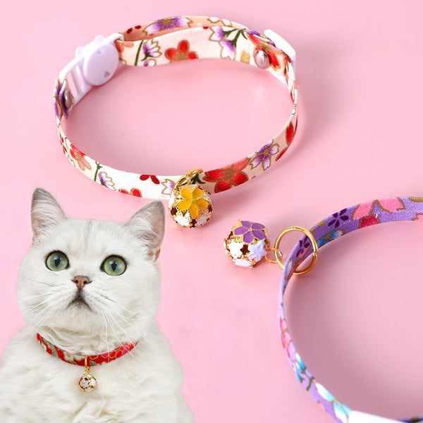 1 Pcs Adjustable Kitten Cartoon Collar Cat Bells