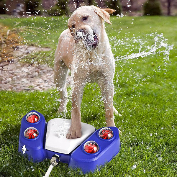Interactive Step On Water Dispenser Water Fountain Dog Sprinkler Toy