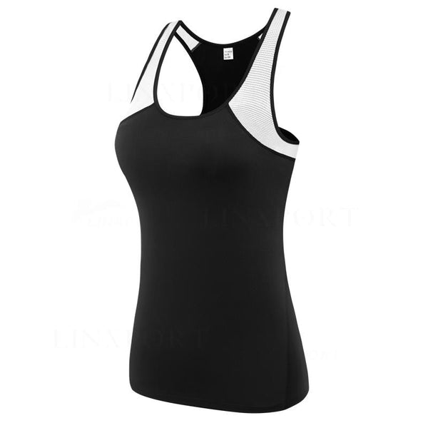 Female Sport Tops Sleeveless Yoga Shirt Exercise Workout T-Shirts Women Running Singlets Sexy Gym Clothing Jogging Tights Blouse