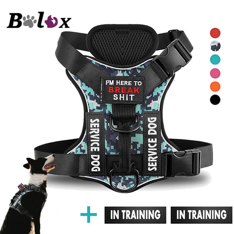 No pull Reflective Tactical Dog Harness for Small Or Large Dogs