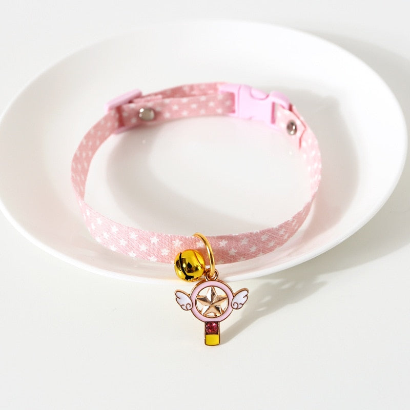 1 Pcs Adjustable Kitten Cartoon Collar Cat Bells