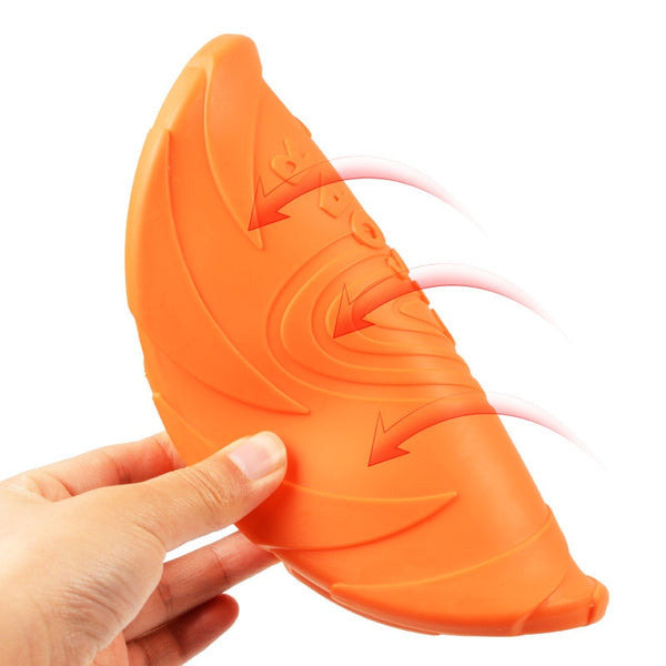 Flying Disk Dog Toy Silicone Material Environmentally Friendly Anti-Chew Pet Toy