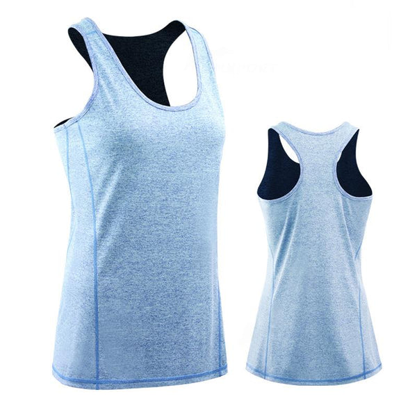 Female Sport Tops Sleeveless Yoga Shirt Exercise Workout T-Shirts Women Running Singlets Sexy Gym Clothing Jogging Tights Blouse