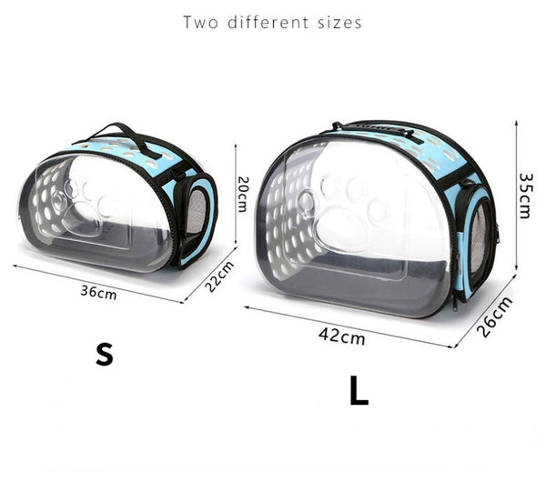 Breathable Cat or Dog Carrier durable Transparent Space Cat carrying bag Travel Space Capsule Cage