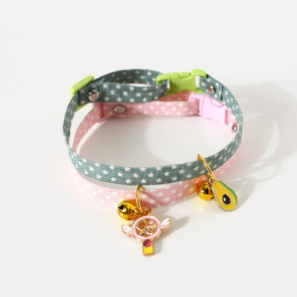 1 Pcs Adjustable Kitten Cartoon Collar Cat Bells