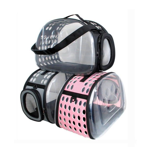 Breathable Cat or Dog Carrier durable Transparent Space Cat carrying bag Travel Space Capsule Cage